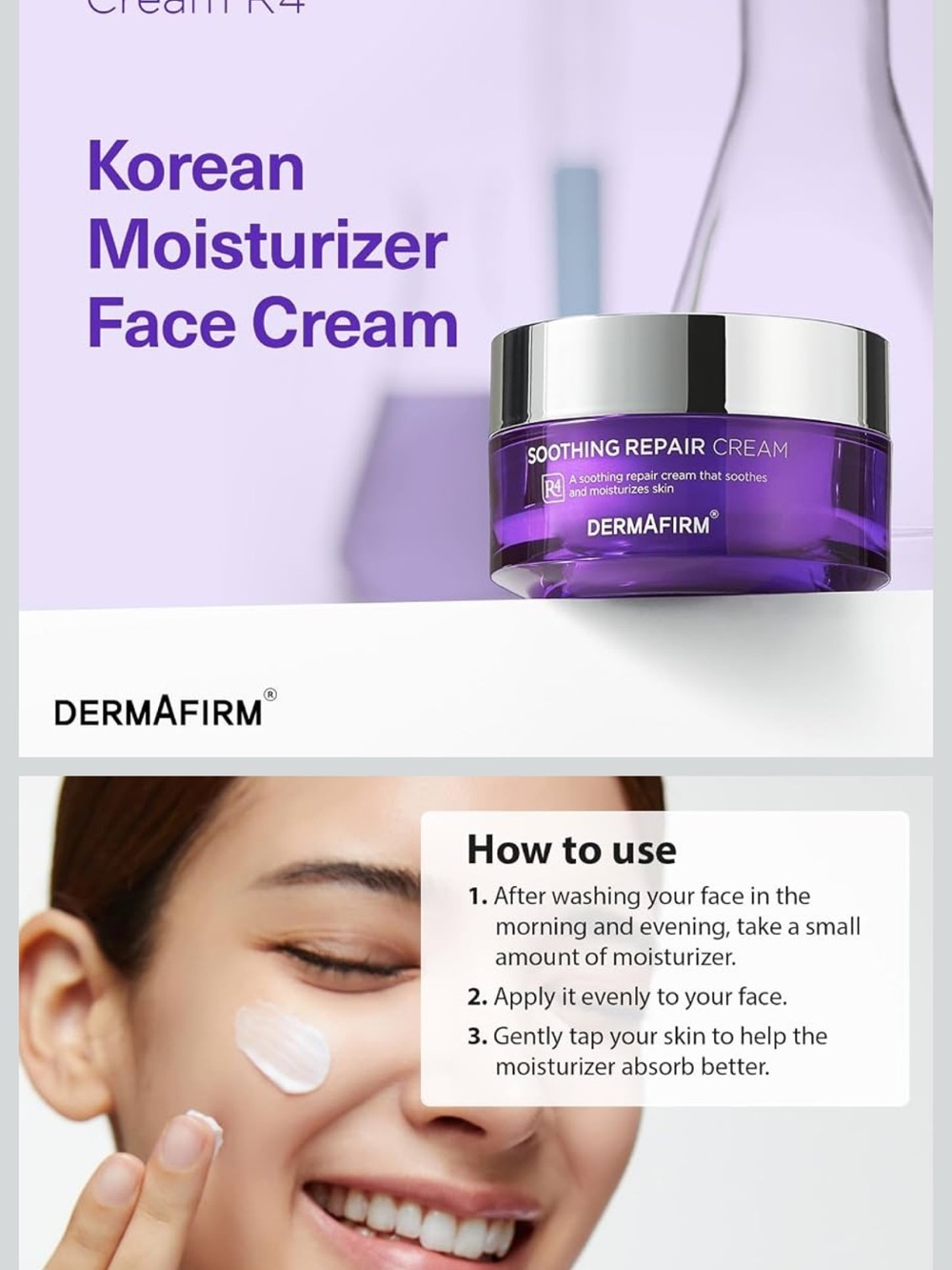 Dermafirm Soothing Repair Hydrating Face Cream R4 NEW IN BOX - Picture 2 of 3